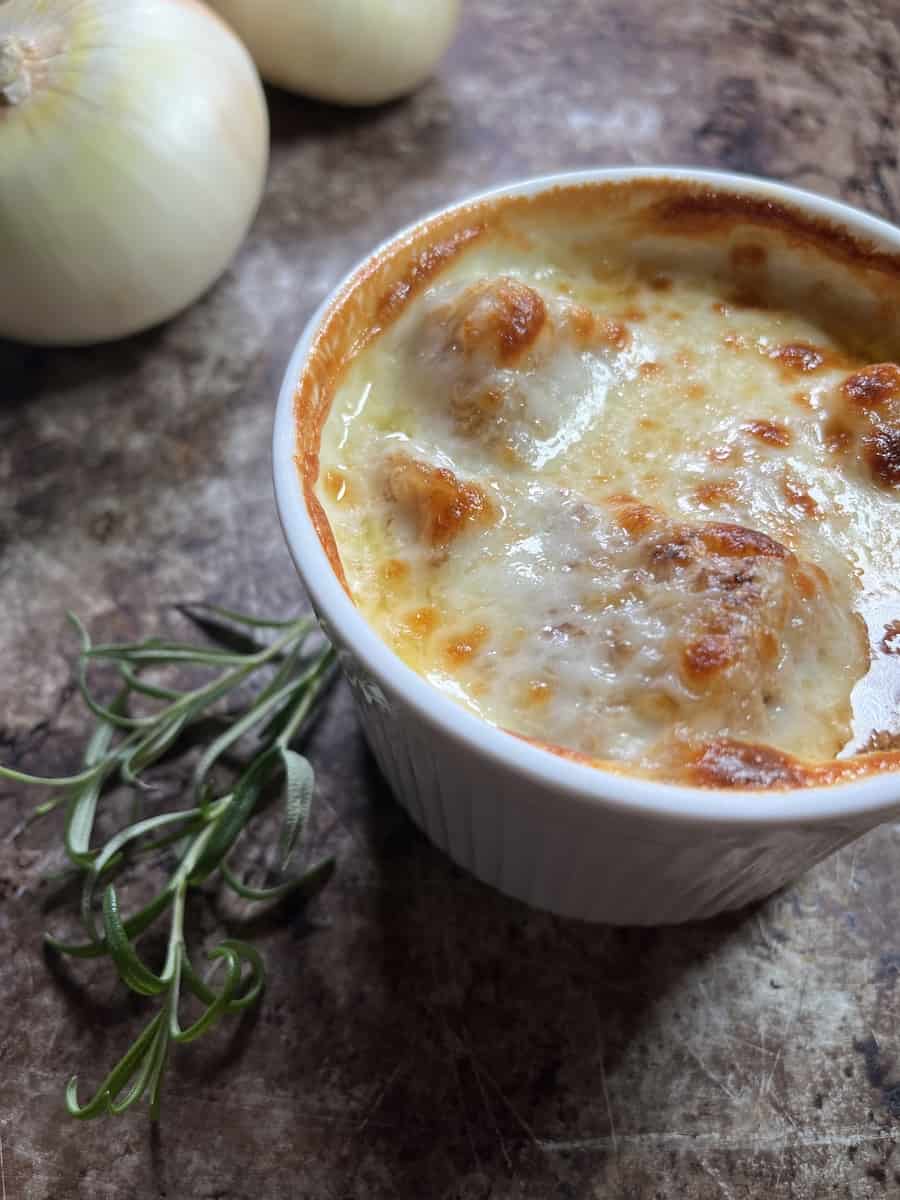 Bistro French Onion Soup with Bourbon • Serious Food Crush