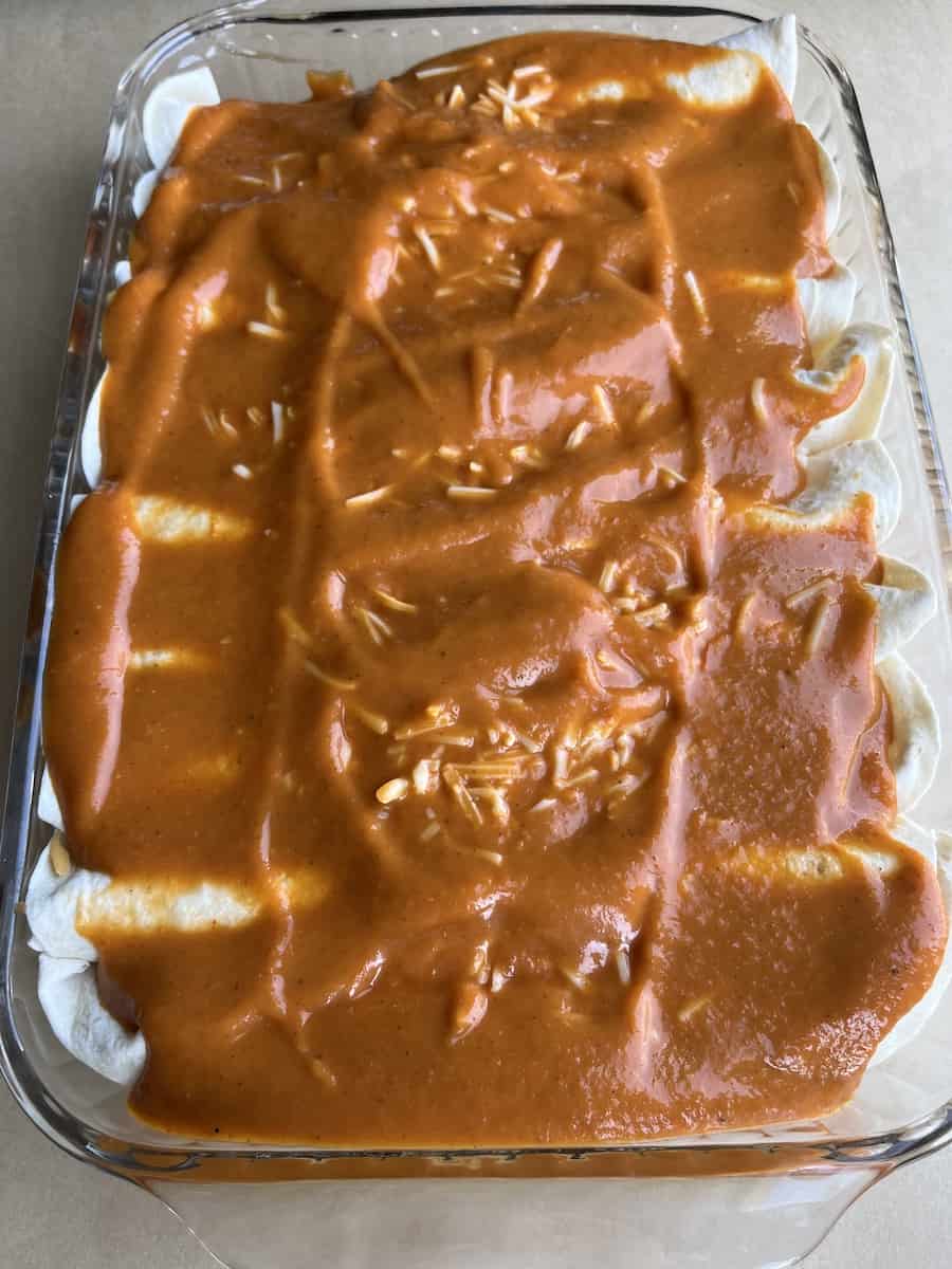 Beef Enchiladas with Flour Tortillas • Serious Food Crush