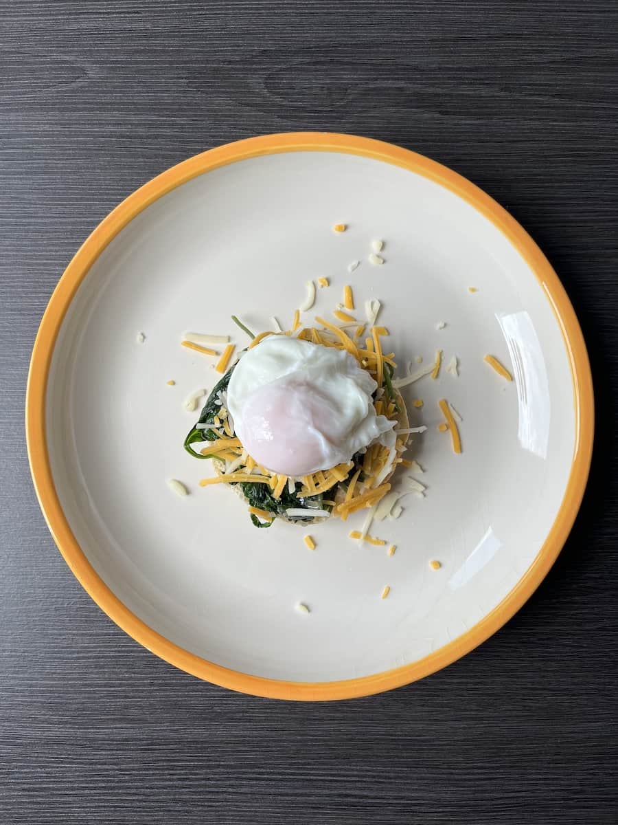 Poached Eggs Florentine with Spinach and Kale • Serious Food Crush